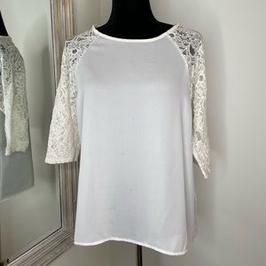Lace Sleeve Blouse